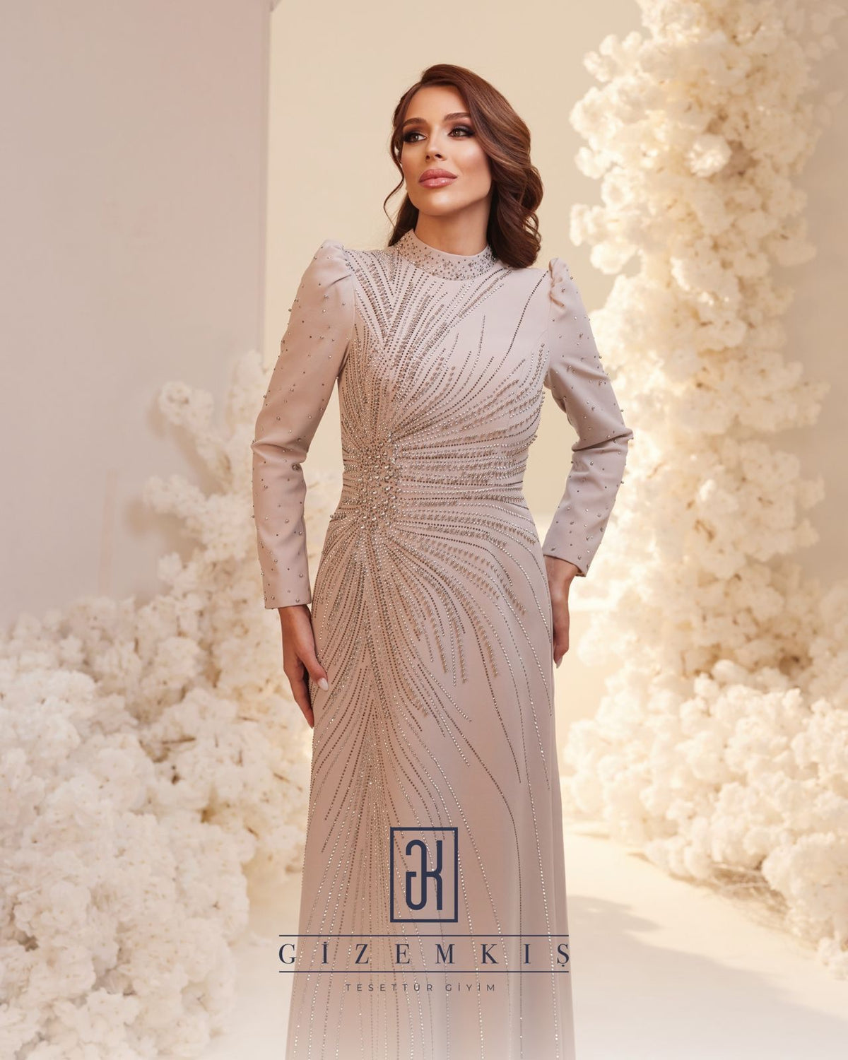 Asen Tesettür Abiye – 9036 - görsel 8