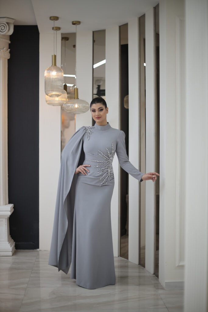 Gizem Winter Hijab Evening Dress Models