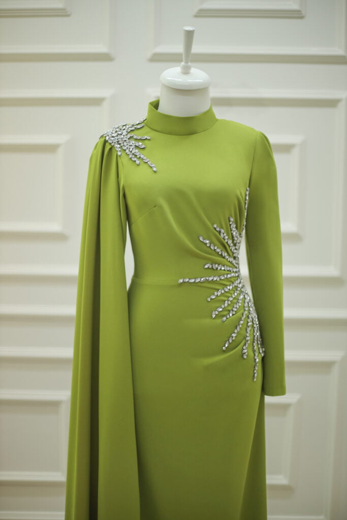 Gizem Winter Hijab Evening Dress