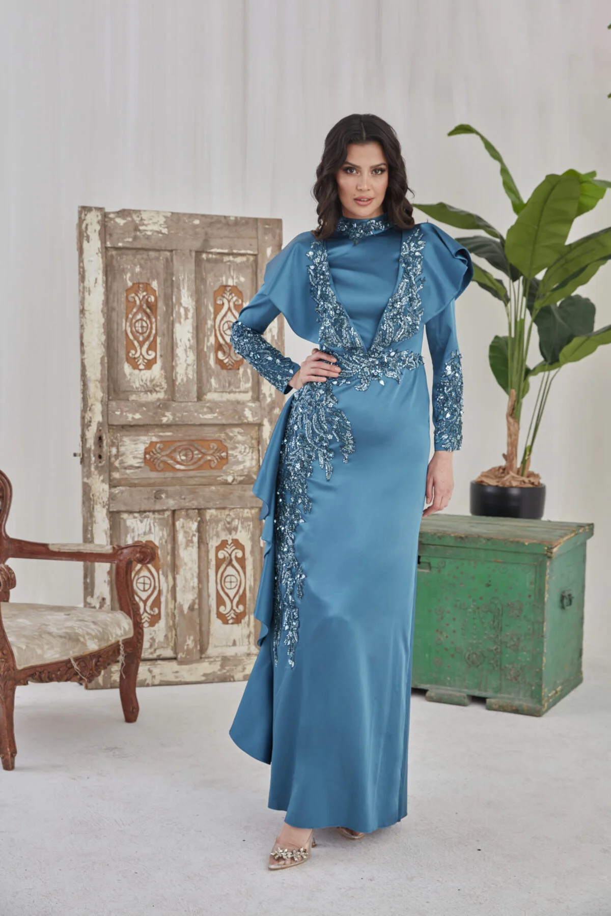 Gizem Winter Hijab Evening Dress Models