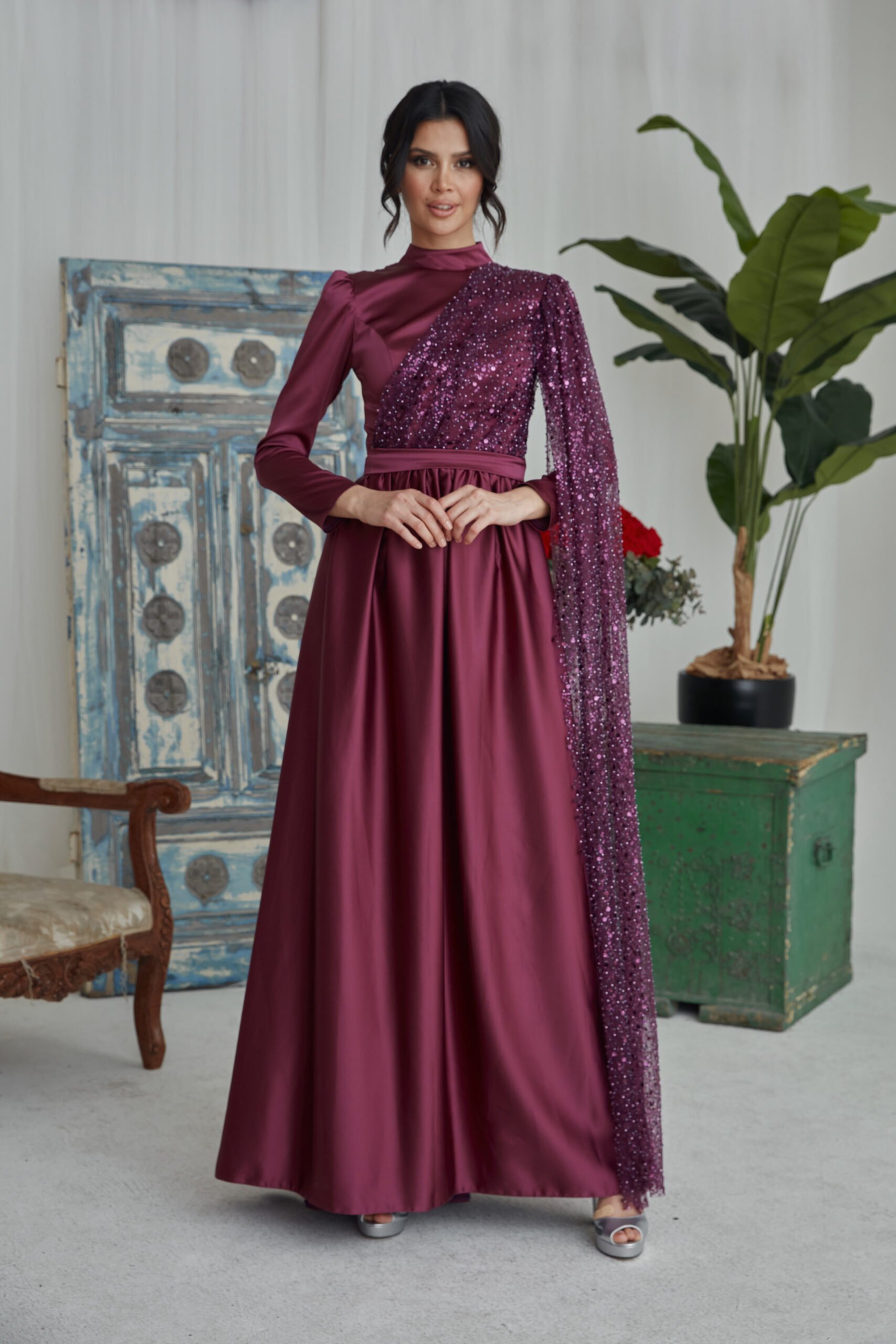 Gizem Winter Hijab Evening Dress Models