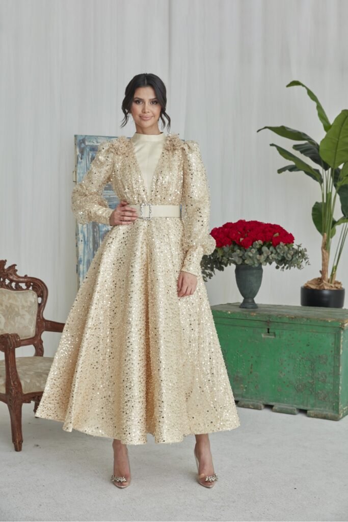 موديلات فساتين سهرة محجبات 2024